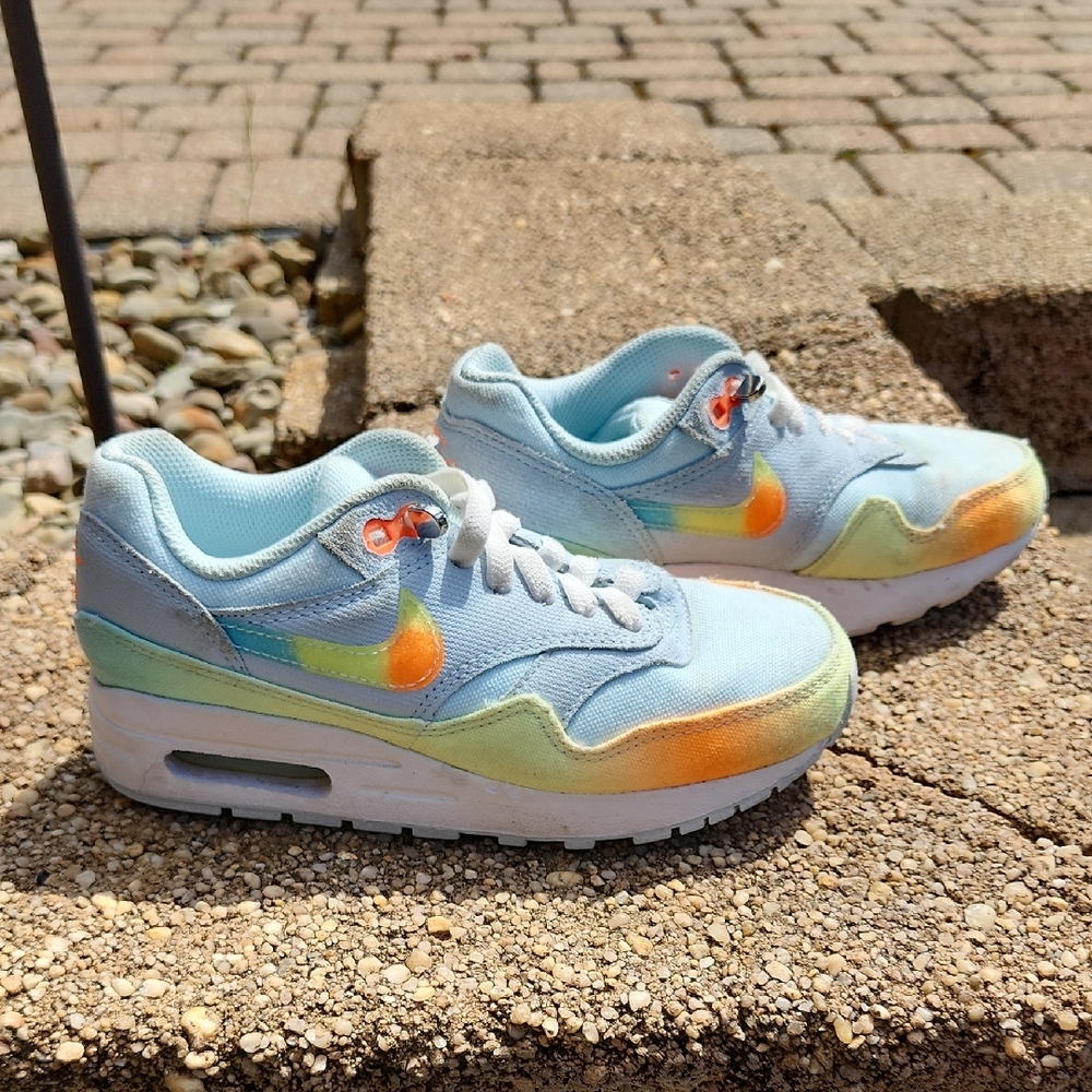 Nike Kids Air Max Sneakers - Blue and Orange